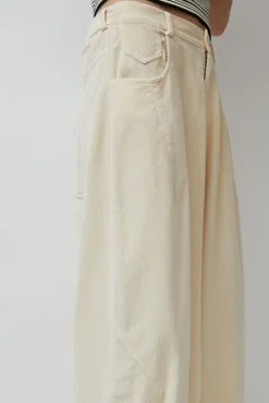 Corduroy Baggy Pants in Butter