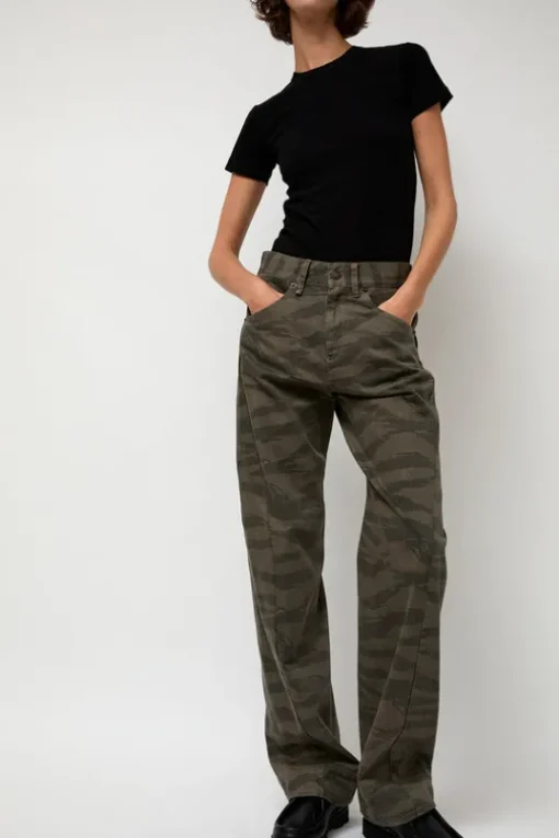 Full Twisted Seam Pant in Bark