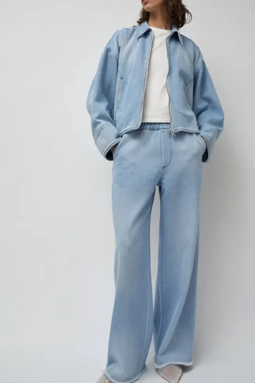 Polly Elastic Waist Jean in Light Blue