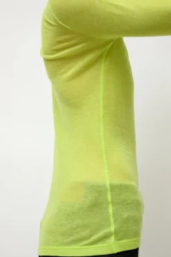 Sheer Long Sleeve in Wasabi